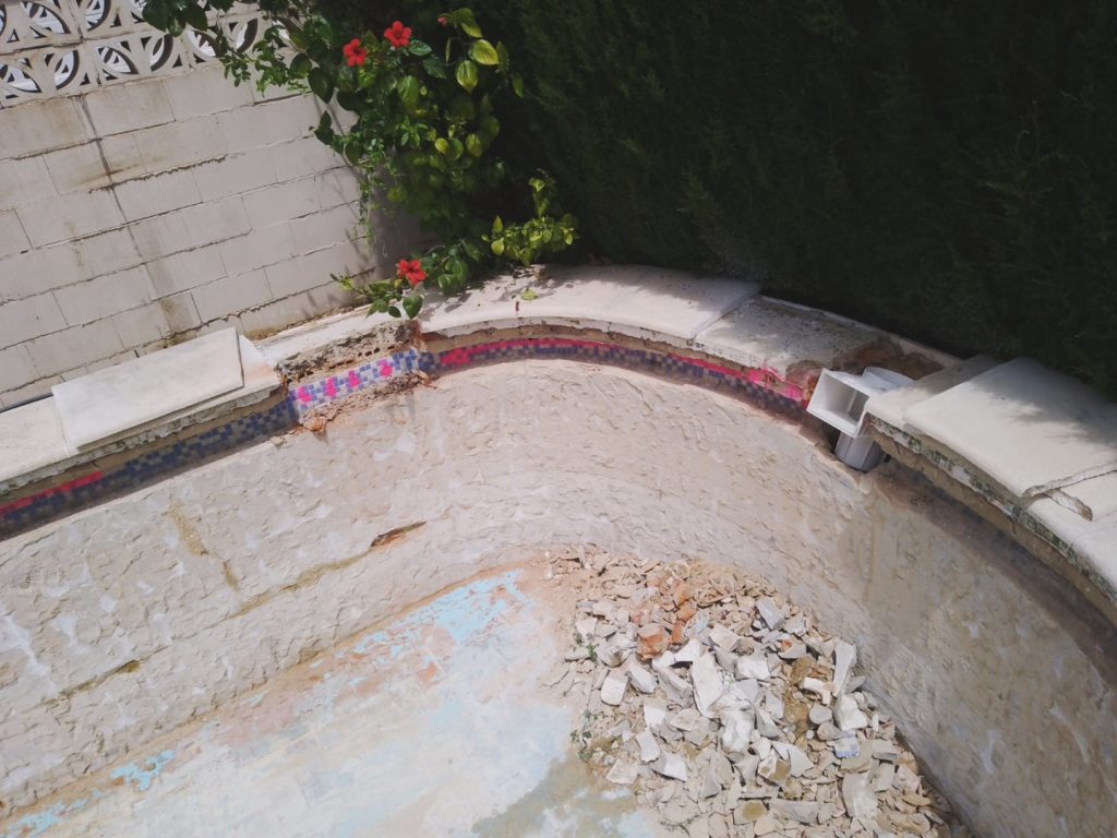 reforma integral de piscina obra